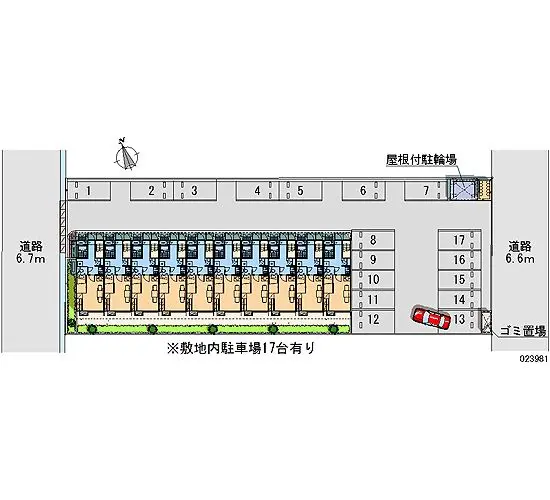 高岡市石瀬 月極駐車場